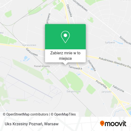 Mapa Uks Krzesiny Poznań