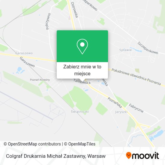 Mapa Colgraf Drukarnia Michał Zastawny