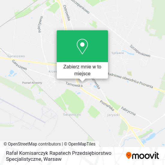 Mapa Rafał Komisarczyk Rapatech Przedsiębiorstwo Specjalistyczne