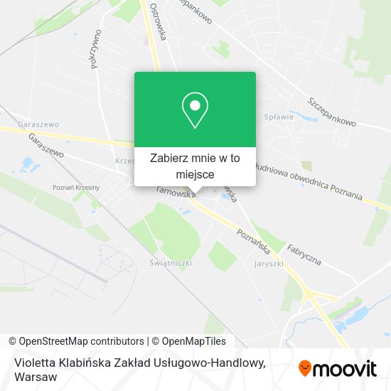 Mapa Violetta Klabińska Zakład Usługowo-Handlowy