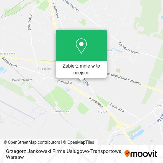 Mapa Grzegorz Jankowski Firma Usługowo-Transportowa