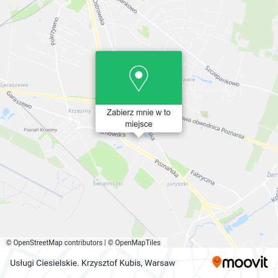 Mapa Usługi Ciesielskie. Krzysztof Kubis