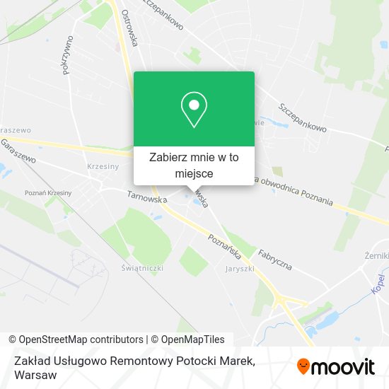 Mapa Zakład Usługowo Remontowy Potocki Marek