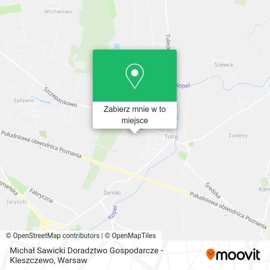 Mapa Michał Sawicki Doradztwo Gospodarcze - Kleszczewo