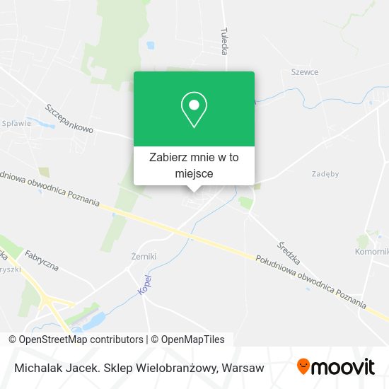 Mapa Michalak Jacek. Sklep Wielobranżowy