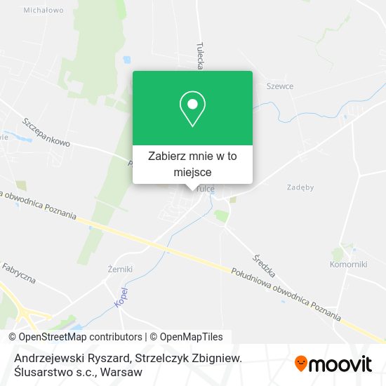 Mapa Andrzejewski Ryszard, Strzelczyk Zbigniew. Ślusarstwo s.c.