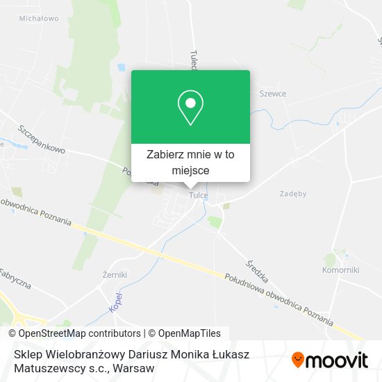 Mapa Sklep Wielobranżowy Dariusz Monika Łukasz Matuszewscy s.c.