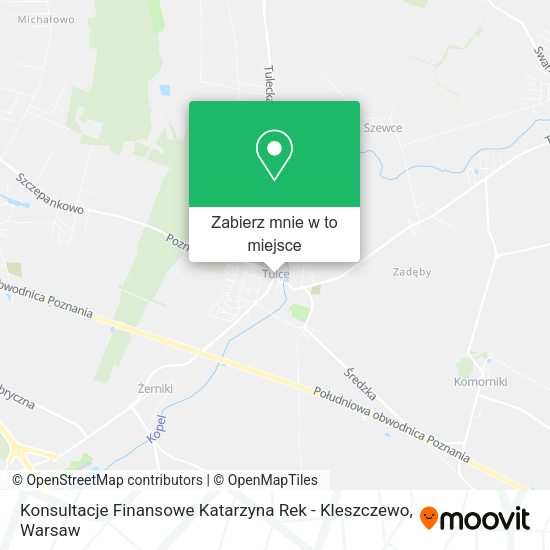 Mapa Konsultacje Finansowe Katarzyna Rek - Kleszczewo