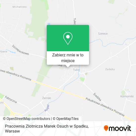 Mapa Pracownia Zlotnicza Marek Osuch w Spadku