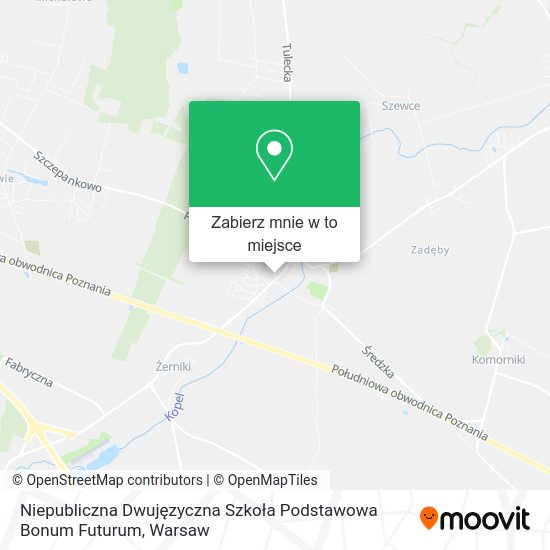 Mapa Niepubliczna Dwujęzyczna Szkoła Podstawowa Bonum Futurum