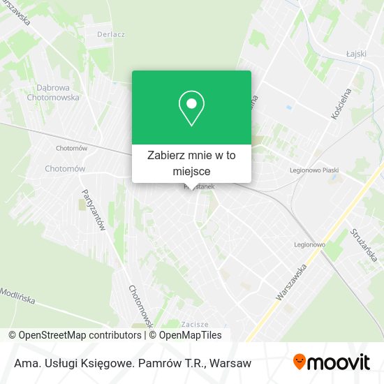 Mapa Ama. Usługi Księgowe. Pamrów T.R.