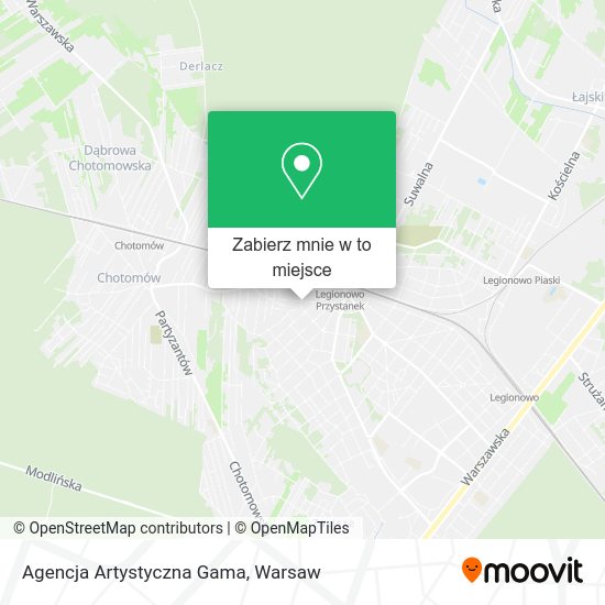 Mapa Agencja Artystyczna Gama