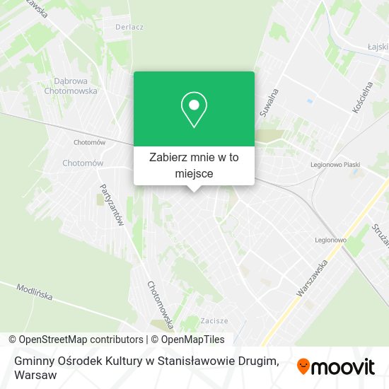 Mapa Gminny Ośrodek Kultury w Stanisławowie Drugim