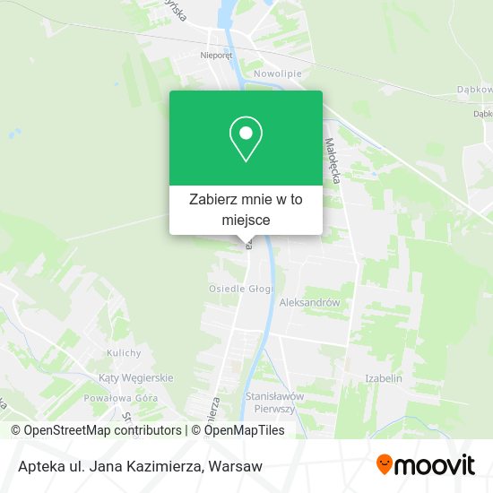 Mapa Apteka ul. Jana Kazimierza