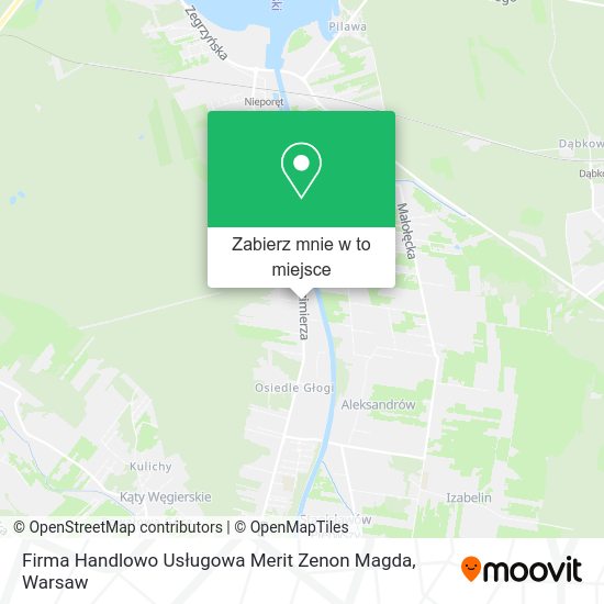 Mapa Firma Handlowo Usługowa Merit Zenon Magda