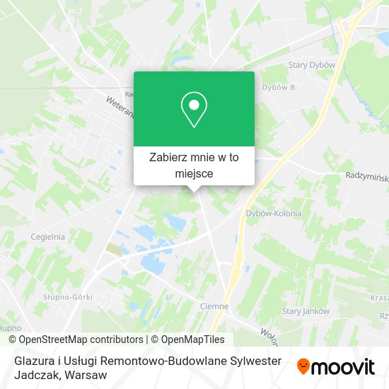 Mapa Glazura i Usługi Remontowo-Budowlane Sylwester Jadczak