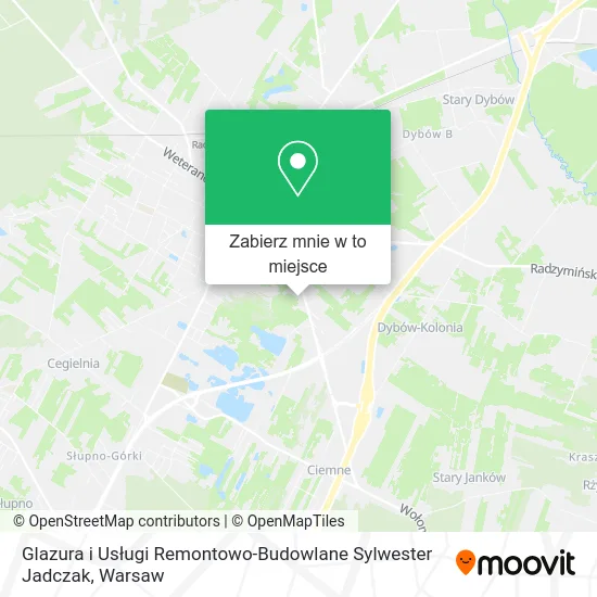 Mapa Glazura i Usługi Remontowo-Budowlane Sylwester Jadczak