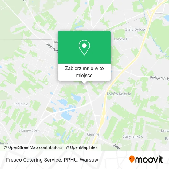 Mapa Fresco Catering Service. PPHU