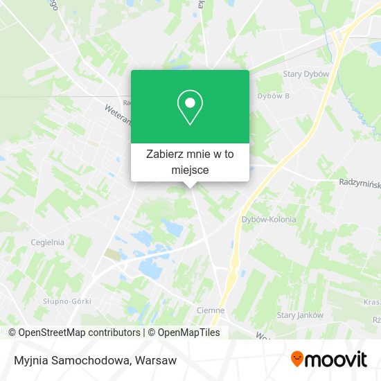 Mapa Myjnia Samochodowa