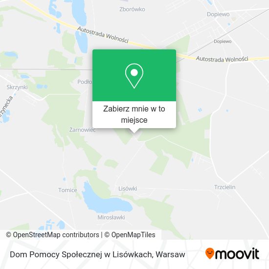 Mapa Dom Pomocy Społecznej w Lisówkach