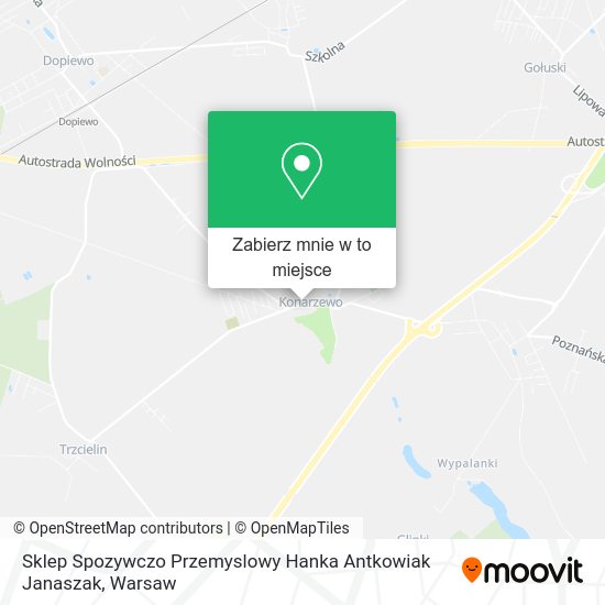 Mapa Sklep Spozywczo Przemyslowy Hanka Antkowiak Janaszak