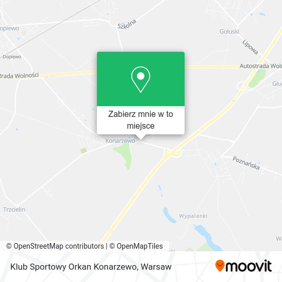 Mapa Klub Sportowy Orkan Konarzewo