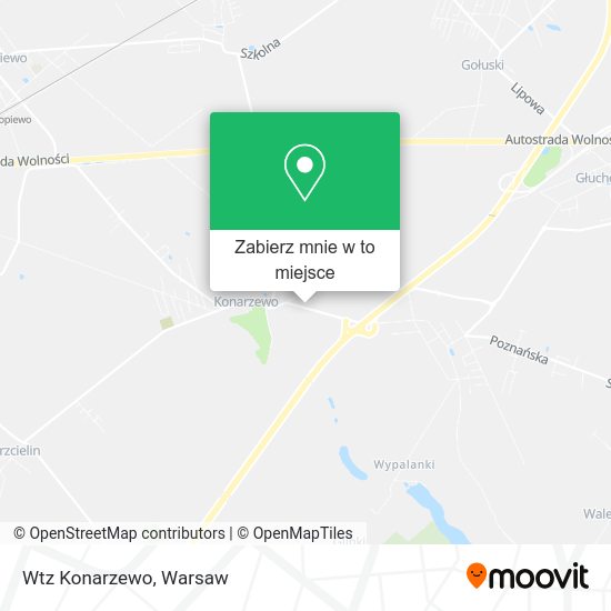 Mapa Wtz Konarzewo