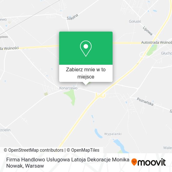 Mapa Firma Handlowo Usługowa Latoja Dekoracje Monika Nowak