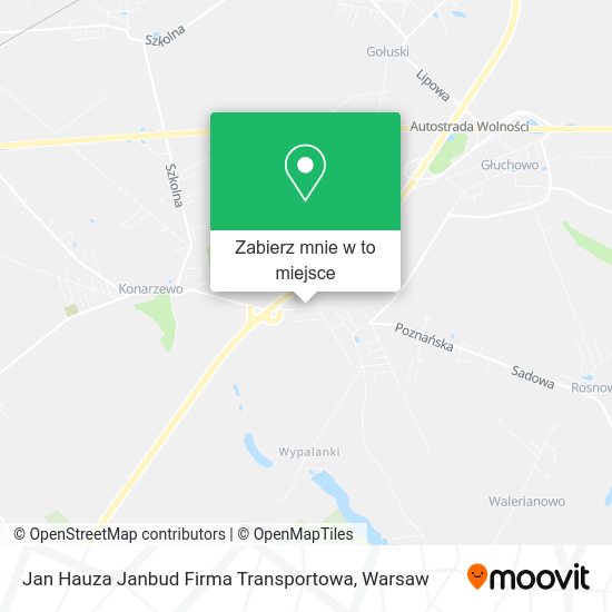 Mapa Jan Hauza Janbud Firma Transportowa