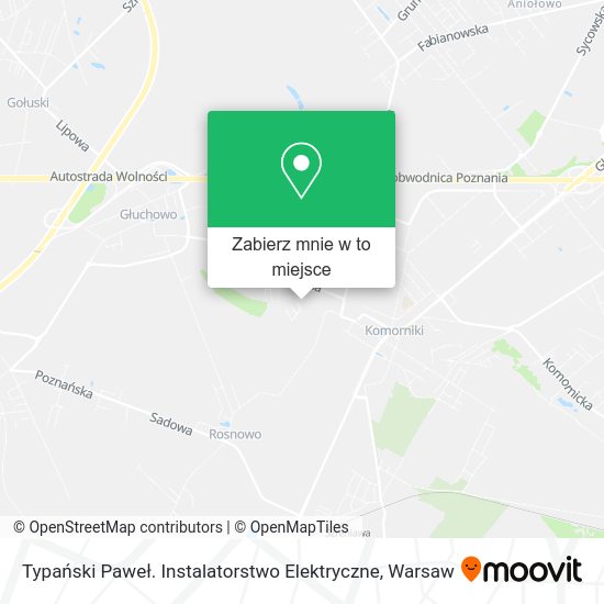 Mapa Typański Paweł. Instalatorstwo Elektryczne