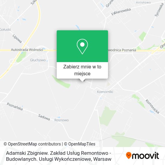 Mapa Adamski Zbigniew. Zakład Usług Remontowo - Budowlanych. Usługi Wykończeniowe