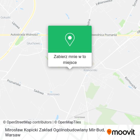 Mapa Mirosław Kopicki Zakład Ogólnobudowlany Mir-Bud