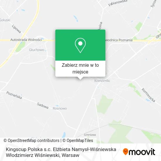 Mapa Kingscup Polska s.c. Elżbieta Namysł-Wiśniewska Włodzimierz Wiśniewski