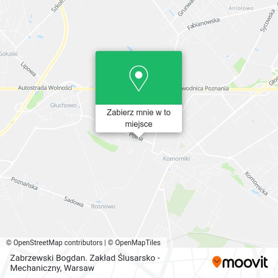 Mapa Zabrzewski Bogdan. Zakład Ślusarsko - Mechaniczny