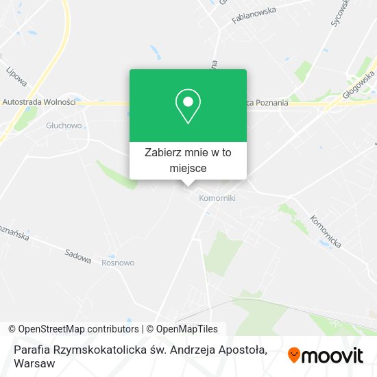 Mapa Parafia Rzymskokatolicka św. Andrzeja Apostoła