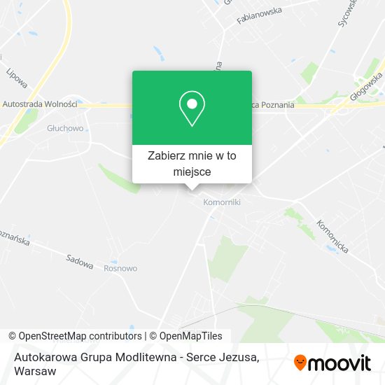 Mapa Autokarowa Grupa Modlitewna - Serce Jezusa