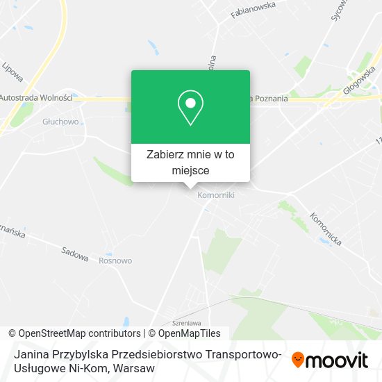 Mapa Janina Przybylska Przedsiebiorstwo Transportowo-Usługowe Ni-Kom