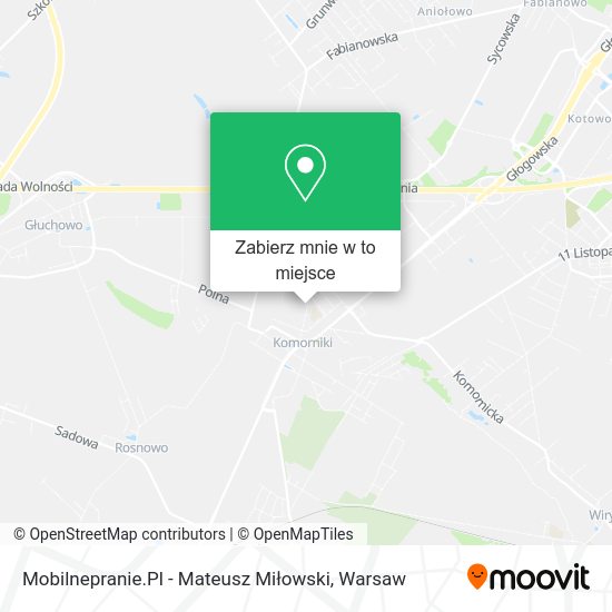 Mapa Mobilnepranie.Pl - Mateusz Miłowski