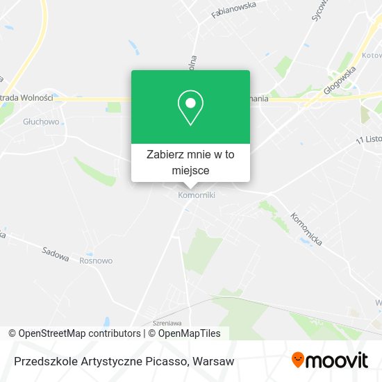 Mapa Przedszkole Artystyczne Picasso