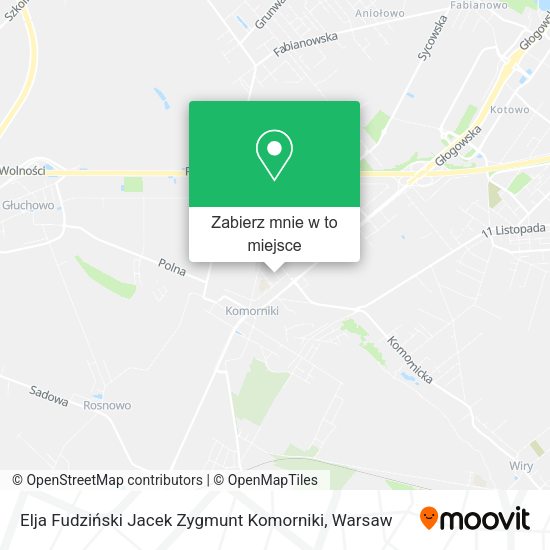 Mapa Elja Fudziński Jacek Zygmunt Komorniki