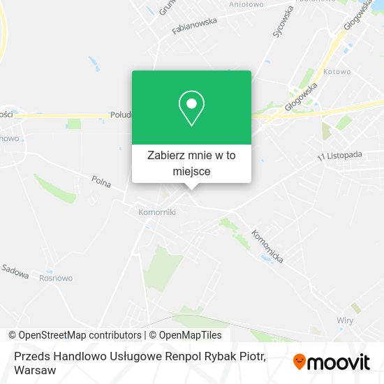 Mapa Przeds Handlowo Usługowe Renpol Rybak Piotr