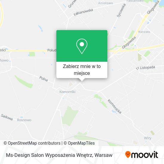 Mapa Ms-Design Salon Wyposażenia Wnętrz