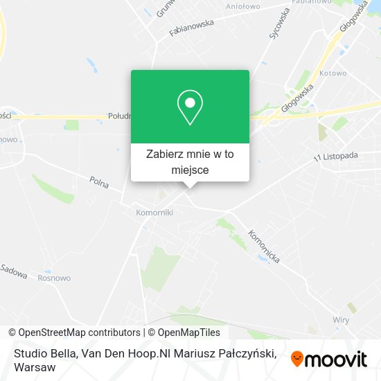 Mapa Studio Bella, Van Den Hoop.Nl Mariusz Pałczyński