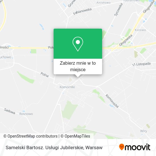 Mapa Samelski Bartosz. Usługi Jubilerskie