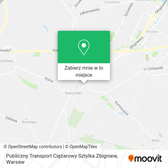 Mapa Publiczny Transport Ciężarowy Sztylka Zbigniew