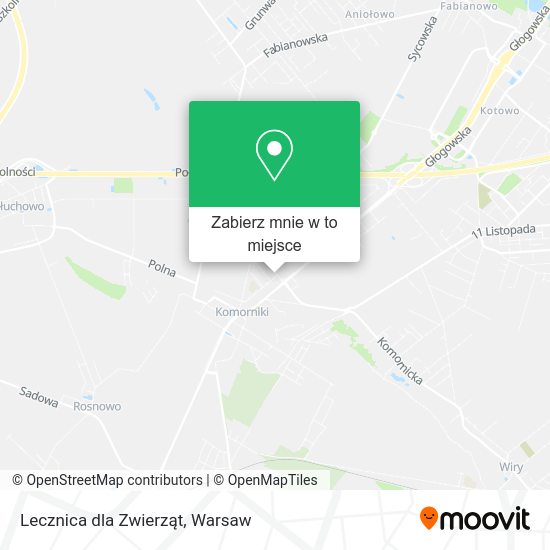 Mapa Lecznica dla Zwierząt