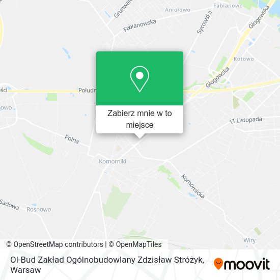 Mapa Ol-Bud Zakład Ogólnobudowlany Zdzisław Stróżyk