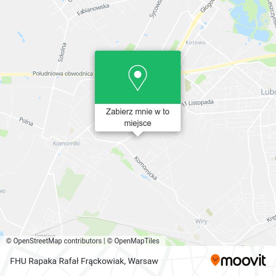 Mapa FHU Rapaka Rafał Frąckowiak