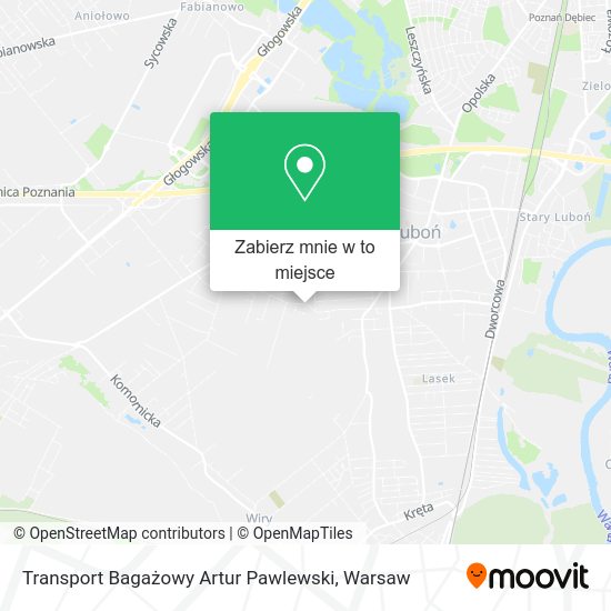 Mapa Transport Bagażowy Artur Pawlewski