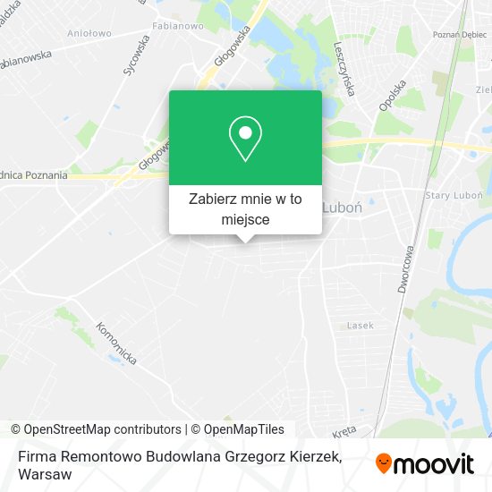 Mapa Firma Remontowo Budowlana Grzegorz Kierzek